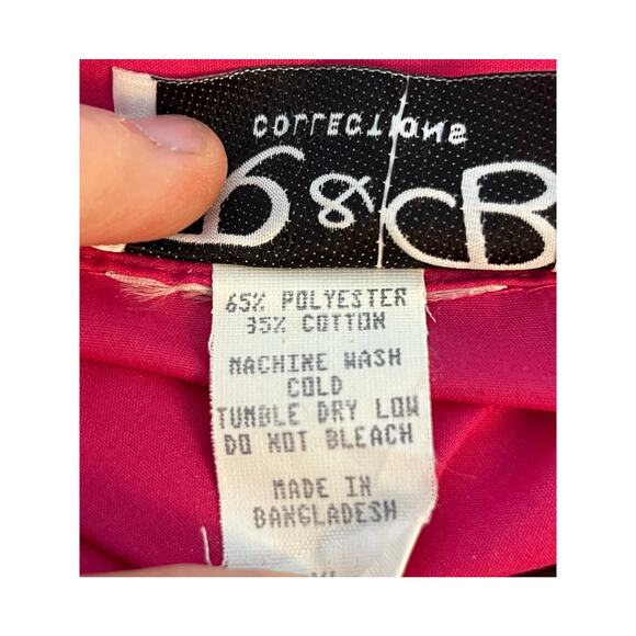 VTG R&B California 2 Piece T-Shirt Blouse Set XL Pink Rhinestone Bling Western - Picture 9 of 14